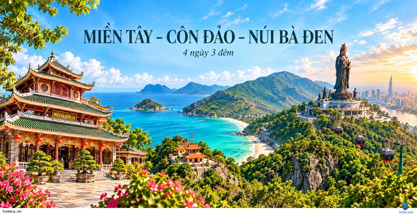 Tour Miền Tây – Côn Đảo – Núi Bà Đen 4 ngày 3 đêm từ Hà Nội - Ảnh 1
